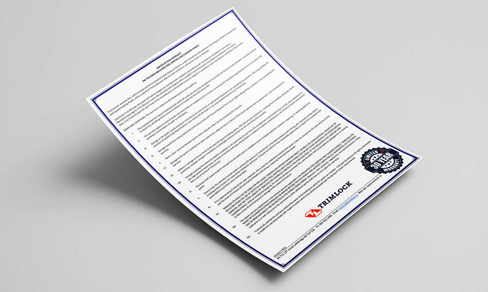 Trimlock Warranty - Product Resources - Trimlock Ltd. - Alberta, Canada